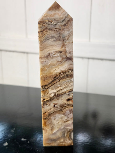 Yellow jasper tower! 6.5 inches tall, 9 ounces