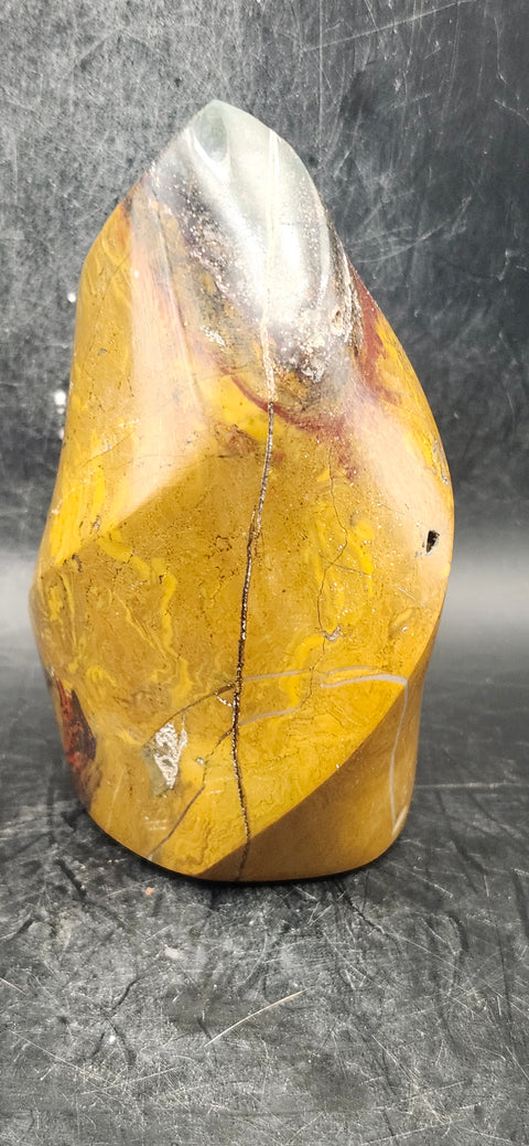 Brecciated jasper flame tower! 1 pound, 4 inches tall, 2.3 wide