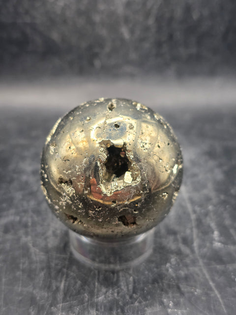 Pyrite sphere! 49mm, 1.9 inches, 9.2 ounces