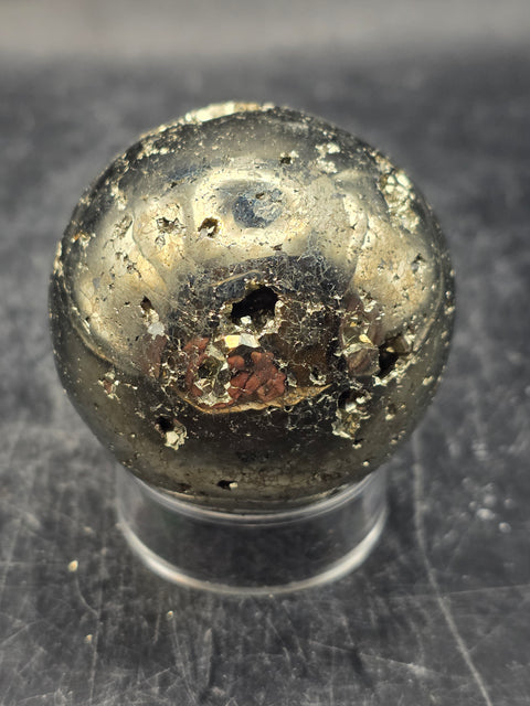Pyrite sphere! 44.4mm, 1.7 inches, 6.8 ounces