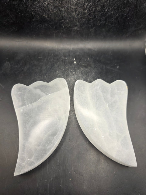 Selenite gua sha plate! 4.5 inches long