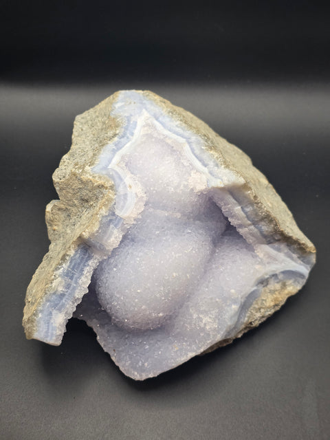Rare natural raw 5.6 pound blue lace agate cluster!!