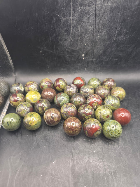 Mini 22mm, .8 inch dragon bloodstone sphere