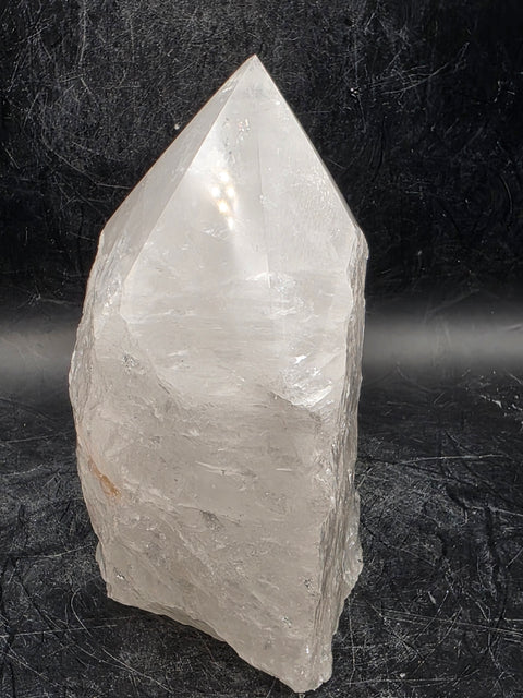Clear quartz polished top point! 14 ounces, 3.9 inches tall