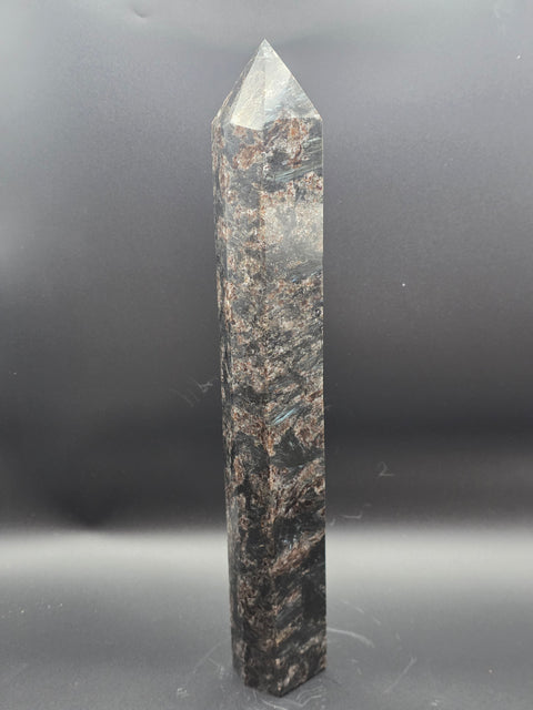 Jumbo arfvedsonite tower! 12 inches tall, 2.8 pounds