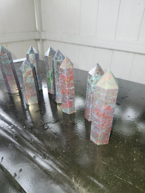3.25 to 4 inch ruby in kyanite towers