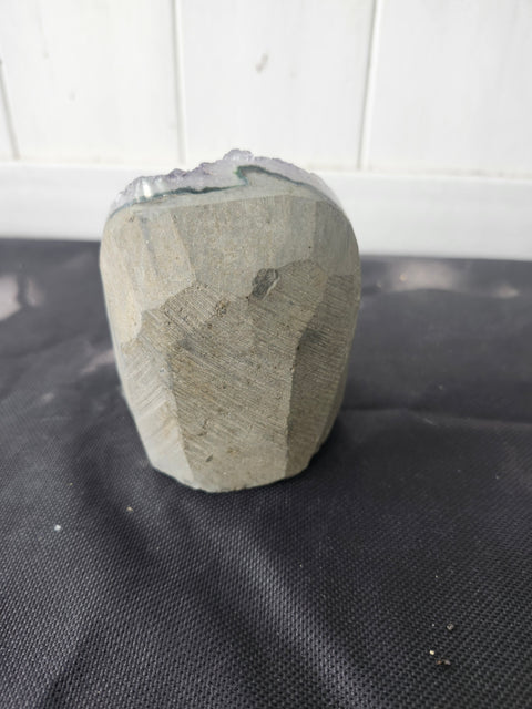 1.4 pound, 3.5 inch tall amethyst geode free form