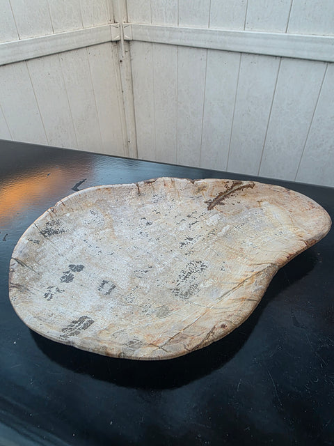 Small petrified wood plate! 9.5 inches by 7 inches, 1.5 pounds!