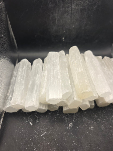 Medium 4 inch raw selenite stick!