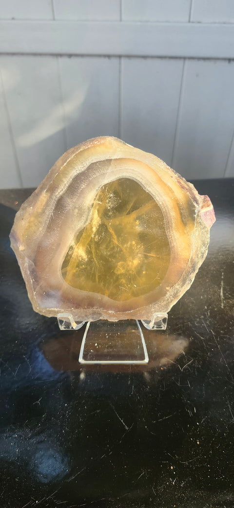 Agate slab, 10.3 ounces, 5 inches by 4 inches