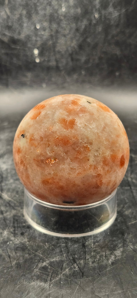 Sunstone sphere! 52.6mm, 2 inches, 7 ounces
