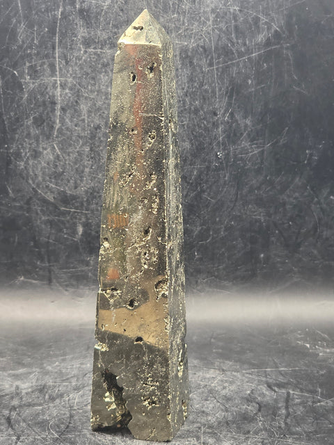 Large pyrite tower! 5.3 inches tall,  9 ounces