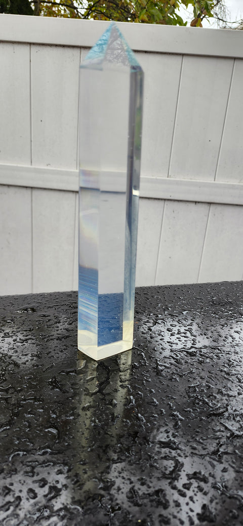 XL Opalite tower!! 9 inches tall, 1.9" wide, 1.2" thick, 1.6 pounds