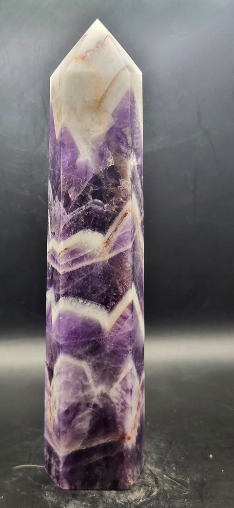 Large dream amethyst tower! 7 inches tall, 14 ounces.