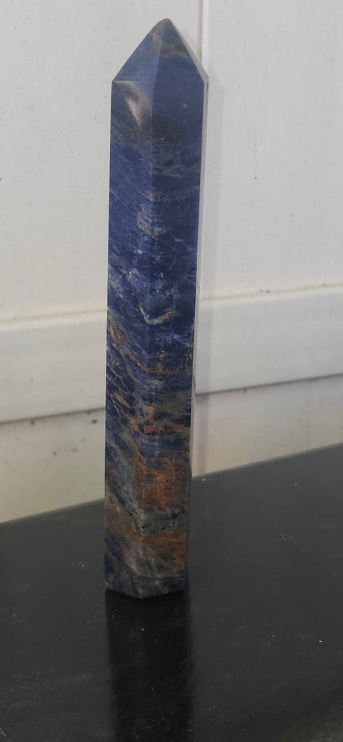 X Large sodalite tower! 9 inches, 1.1 pounds!