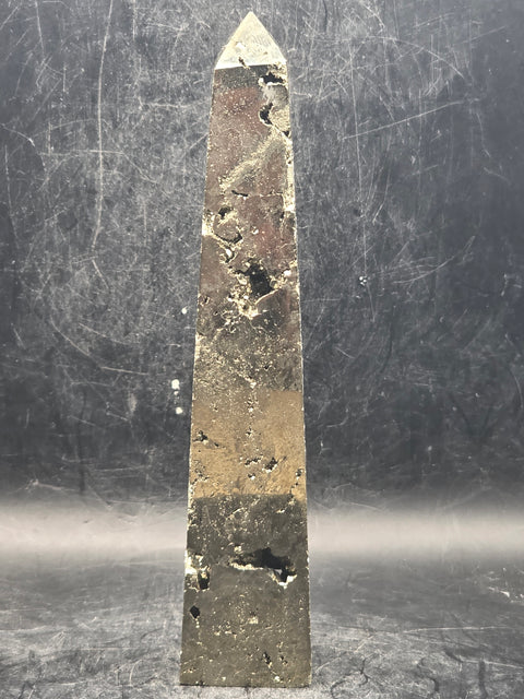 Large pyrite tower! 5.3 inches tall,  9 ounces