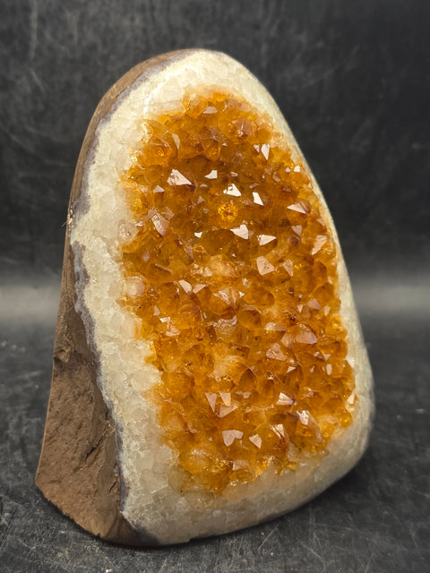 Citrine cut base free form! 1 pound, 3.7 inches tall, 2.8" wide