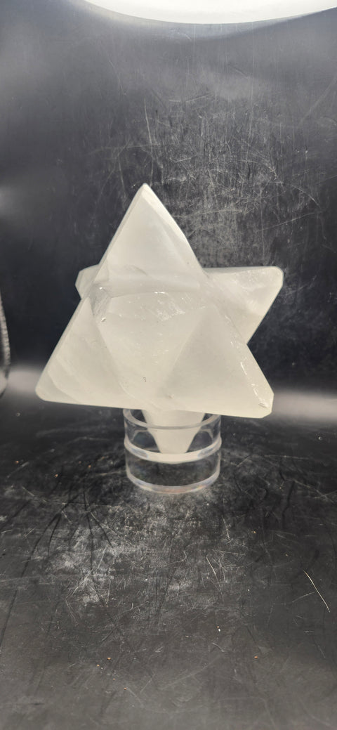 Selenite markaba! 1.5 pounds, 3" wide by 3" long, 4.5" point to point