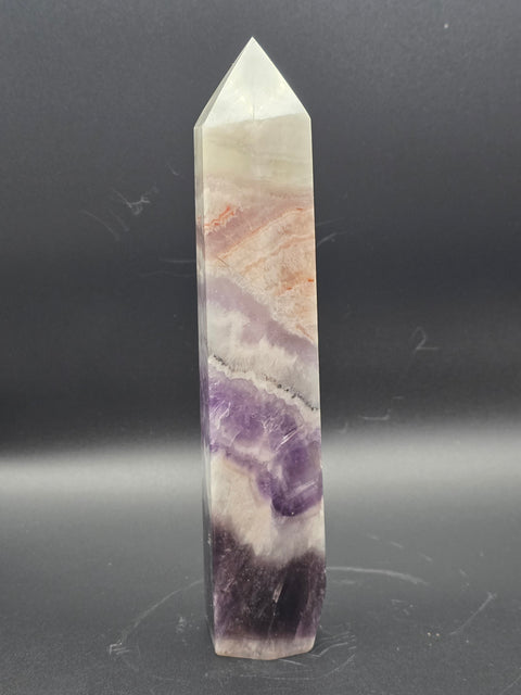 Large dream amethyst tower! 14.9 ounces, 7 inches tall