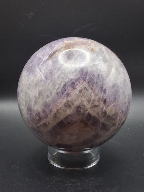 Jumbo dream amethyst sphere! 2.6 pounds, 91.6mm, 3.6 inches