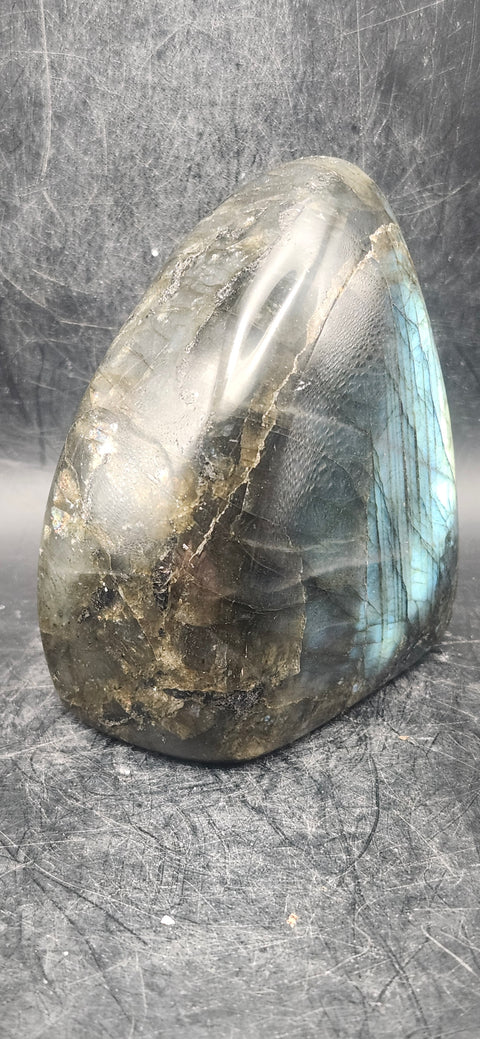 Labradorite free form! 1.3 pounds, 3.3 inches tall, 3" wide
