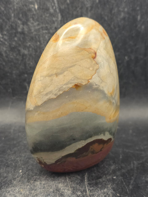 Polychrome jasper free form! 11.2 ounces, 3.4 inches tall, 2.5" wide