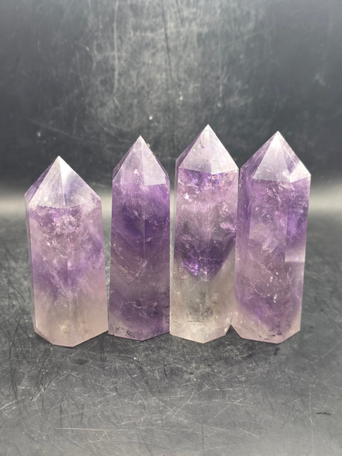 Natural Amethyst tower! 3 too 3.4 inches tall, 4 ounces