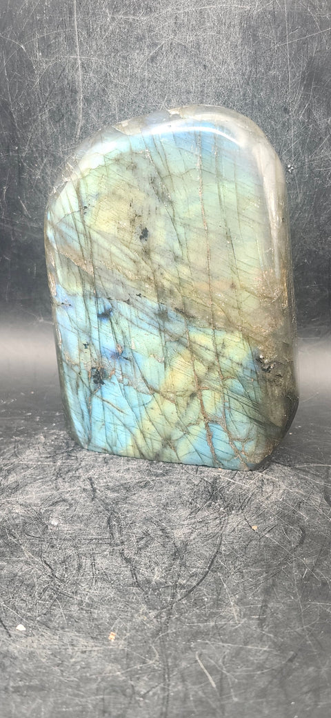 Labradorite free form! 1.1 pounds, 3.5 inches tall, 2.5 inches wide