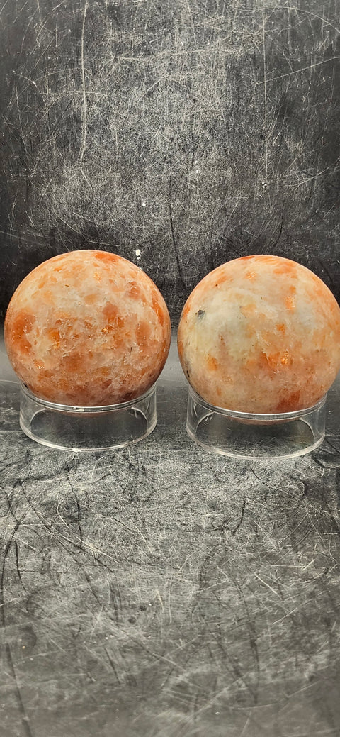 Sunstone sphere! 52.6mm, 2 inches, 7 ounces