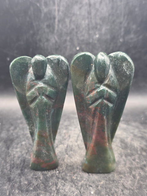 Ocean jasper gemstone angel! 3 inches tall, 1.8 ounces