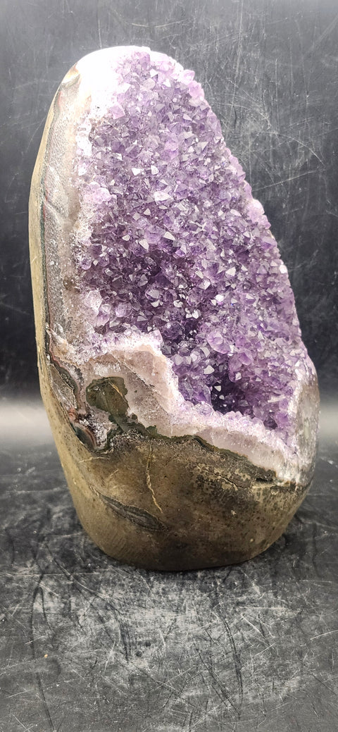 XXL amethyst cut base free form! 6.5 inches tall, 4.3" wide, 3.13 pounds!