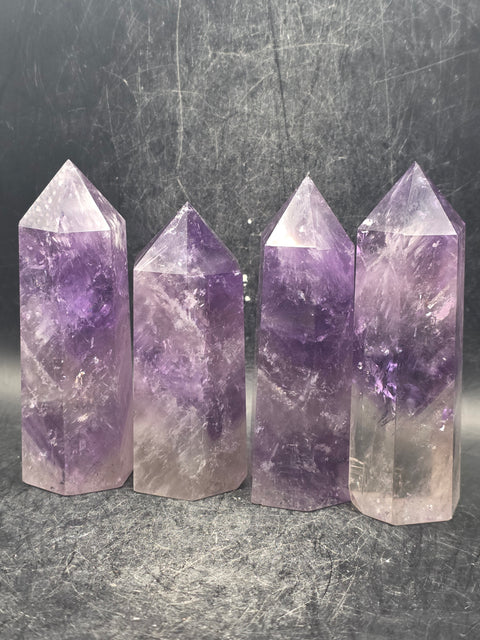 Natural Amethyst tower! 3 too 3.4 inches tall, 4 ounces