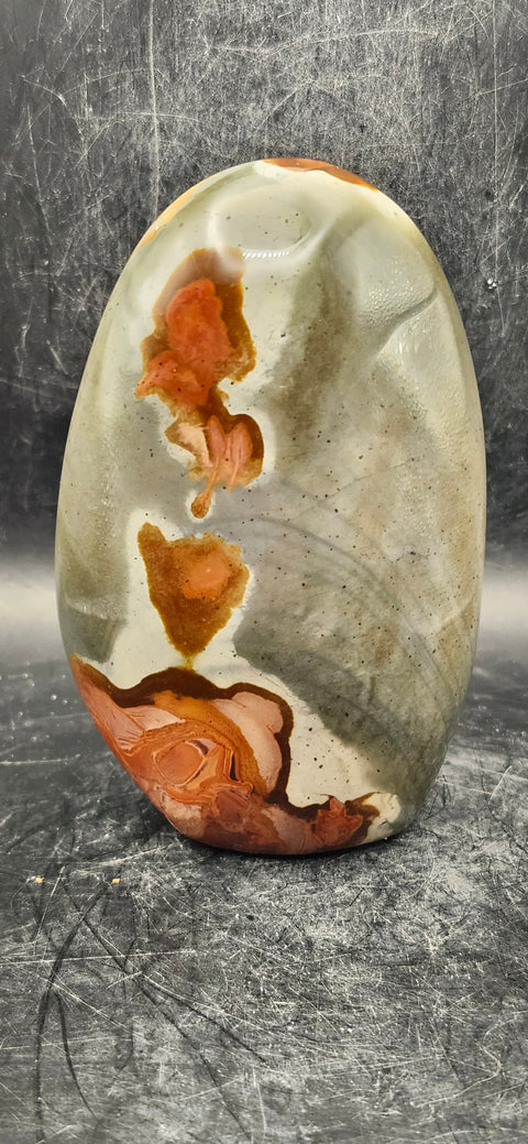 Polychrome jasper free form! 4 inches tall, 12 ounces