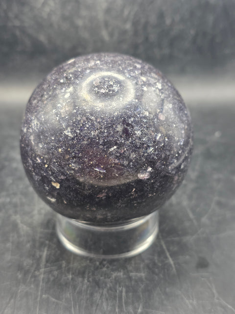 Lepidolite sphere! 68mm, 2.6 inches, 14.5 ounces