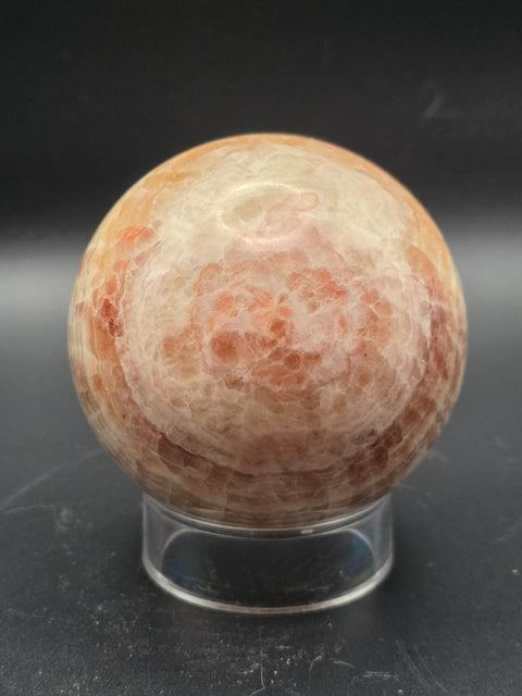 Striped calcite sphere! 67.6mm, 2.6 inches, 15.5 ounces