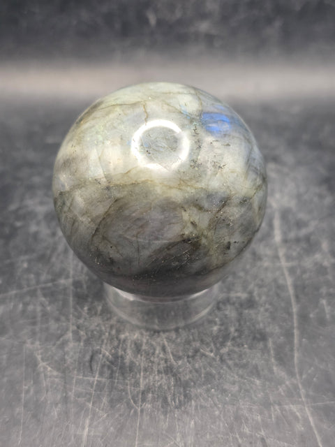Labradorite sphere! 49.9mm, 1.9 inches, 6.2 ounces