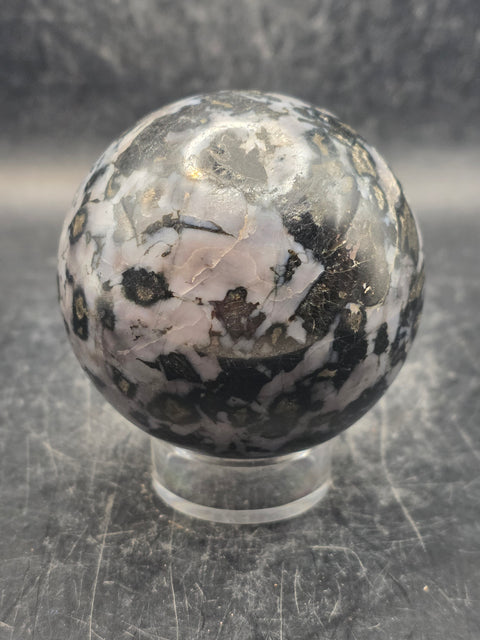 Indigo Gaborone sphere! 59.6mm, 2.3 inches, 11.6 ounces