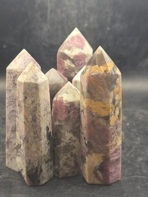 Pink tourmaline unicorn stone tower! 2.3 too 3 inches tall!