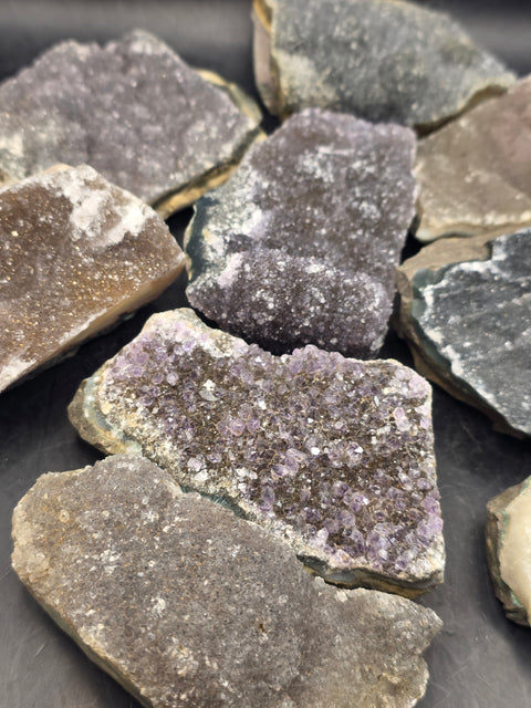 1 piece druzy rainbow amethyst cluster!