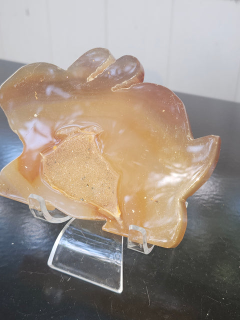 Druzy agate rabbit! 4.5 by 3.1 inch, 8 ounces