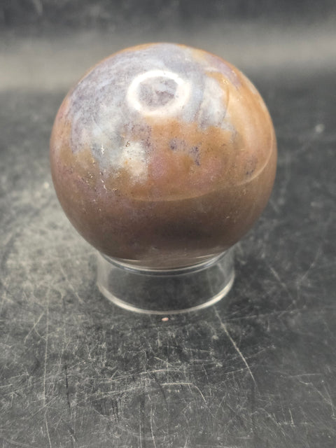 Ocean jasper sphere! 48.7mm, 1.9 inches, 5.6 ounces