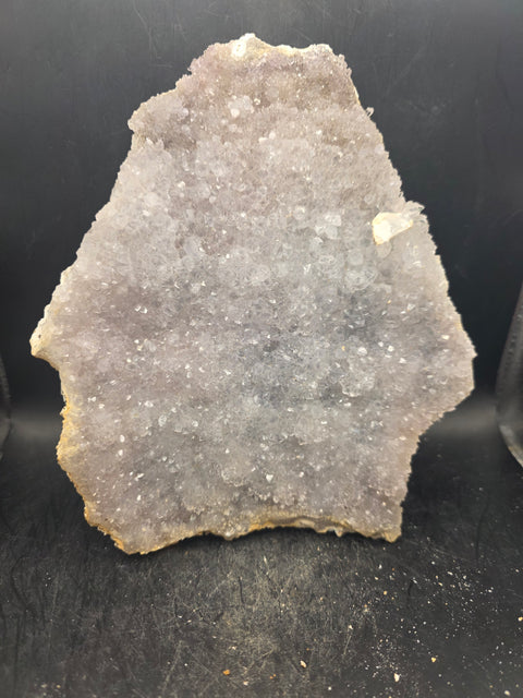 Amethyst flower formation plate! 1.8 pounds, 7.1 inches tall, 6.1" wide