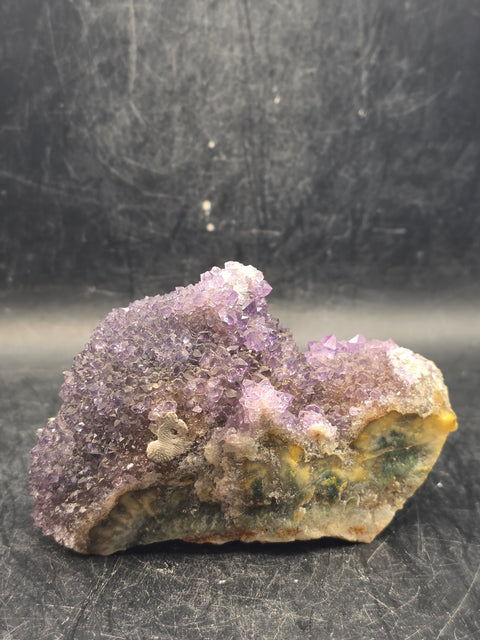 Amethyst special formation cluster! 9 ounces, 3.5 by 2 inches