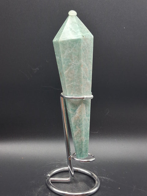 Amazonite scepter! 7.5 ounces, 6.25 inches tall