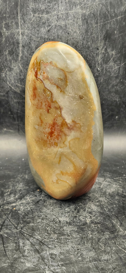 Polychrome jasper free form! 4 inches tall, 12 ounces