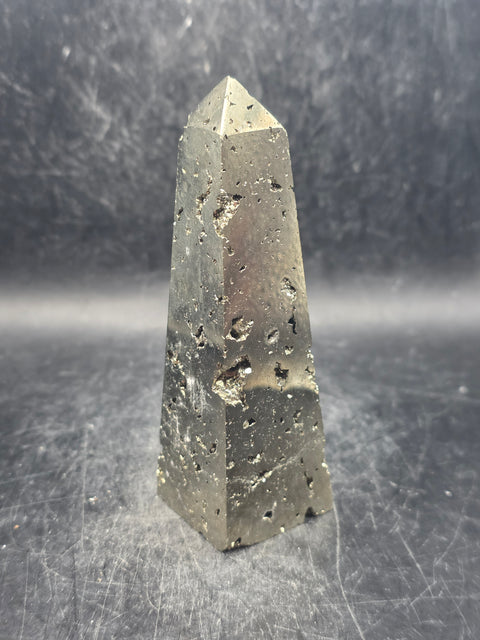 Pyrite tower! 7.5 ounces, 3.8 inches tall