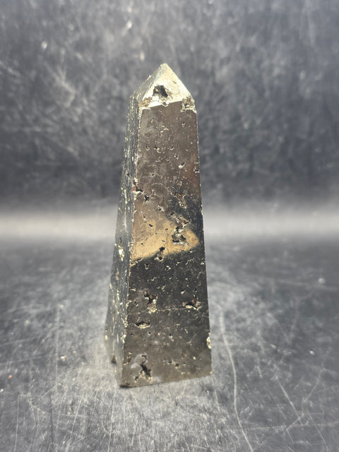 Pyrite tower! 7.5 ounces, 3.8 inches tall