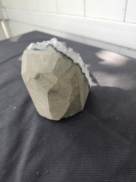 1.4 pound, 3.5 inch tall amethyst geode free form