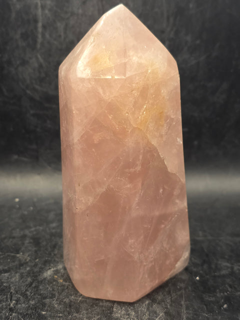 Large rose quartz tower! 4.2 inches tall, 14 ounces
