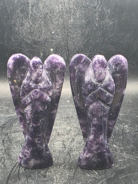 Lepidolite angel! 3 inches tall, 1.7 ounces!